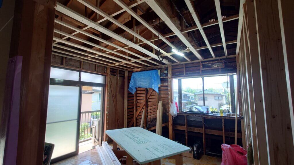 豊上町のリノベーション現場